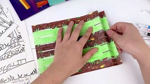 Golray 3D Coloring Book of 6 Scenary Safari/Ocean/Horse/Princess/Garage/Space, ART6S18H