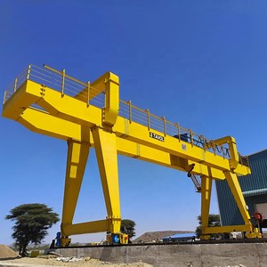 [Hot Item] Mobile Trolley Gantry Cranes 20 Ton 30 Ton 50 Ton Box Type Double Girder Precast Gantry Crane