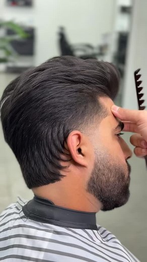 3.6K views · 869 reactions | slick back taper fade | Abo Arbaa Barbar | Facebook