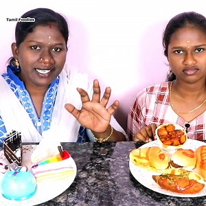 134K views · 1.1K reactions | CAKE VS SPICY FOOD EATING CHALLENG IN TAMIL FOODIES DIVYA VS ANUSHYA | Tamil Foodies | Facebook