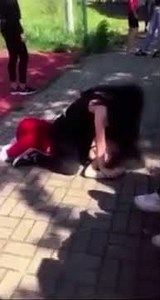 Schoolgirl pin wrestling