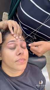 4.3K views · 30 reactions | Less Painful than waxing, may also be a great option for sensitive skin... #threading #eyebrows #eyebrowshaping | Aryanveda Spa | Facebook
