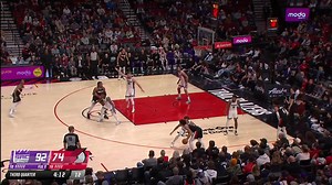 Kevin Knox II with a strong take to the rack and-1