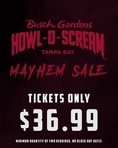 4.5K views · 154 reactions | let the mayhem commence. 喝 starting today you can get howl-o-scream tickets for only $36.99 and be amongst the first to plan your screams. secure your tickets now. https://bit.ly/42ziB9T | Howl-O-Scream | Facebook