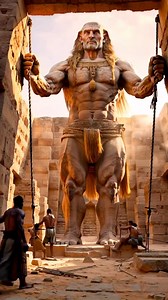 Strong giant making pyarmids #pyramids #AncientDiscoveries #build #Giants #ancientegypt #AI | I'M Jawad