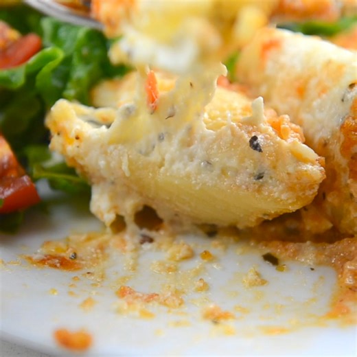 ⭐ ⭐ ⭐ ⭐ ⭐ This Olive Garden Giant Stuffed Shells recipe is consistently #1! Here's what the Food Hussy Posse says about it: "Olive Garden cheesy eweey goowy delicious 3 cheese stuffed shells. 5 stars ?!!?? NO ! 10 stars lol my family and I loved them . Will definitely be making them again real soon.!!" - Susan "So delicious and easy to do. We make it on the weekly!" - Sara "5 starsI wish I could give this more than five stars! I’ve made this multiple times, but tonight my husband and I officiall
