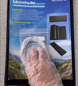 Grounding Mat,Universal Grounding Pad with 15ft Straight Cord for Grounded Foot Pad,Computer Keyboard Mat,Fits for Better Working and Sleep (11.8 * 23IN)