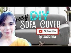 EASY DIY Sofa Cover for beginners | RIZA DONUT