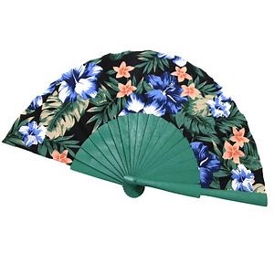 [Hot Item] Customized Polyester Wooden Hand Fan Tc Fabric Hand Fan