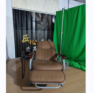 [Hot Item] Luxury Gas Spring Adjustable Painted Adjustable Hospital Medical Patient Blood Collection Donor Dialysis Chair Donation Drawing Couch Manufacturer