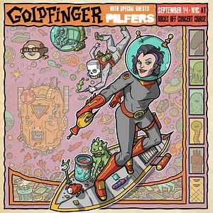 NEW YORK CITY! This is not a drill! Friday Sept 14th we'll be doing an intimate show on a BOAT! Rocks Off Concert Cruise aboard The Liberty Belle! NYC legends, PILFERS join us for this one-off adventure. How could you not say yes? Dance the night away with us on the water. Tix are up right now! They're not gonna last long. | Goldfinger