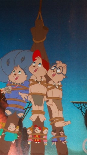 The Chipmunk Adventure, the Chipmunks perform “Wooly Bully” to cleverly stall their execution after being captured by a native tribe during their around the world hot air balloon race.After taking a dangerous shortcut through the jungle, Alvin, Simon, and Theodore are captured by a native tribe who mistake Theodore for the legendary “Prince of Plenty.” While Theodore is treated like royalty, Alvin and Simon are forced to serve as his slaves. The tribe plans to sacrifice the Chipmunks to crocodil