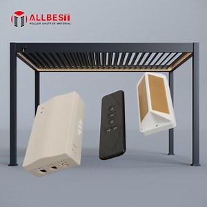 [Hot Item] Aluminum Pergola Louvered Roof Remote Control Kits