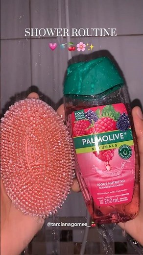 Shower routine relaxante 🚿🌸🍒 #autocuidado #selfcare #shower #showerroutines