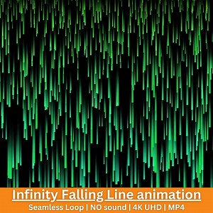 Infinity Falling Line 4K Animated Background | Seamless Loop Motion Video | Digital Animation - Etsy UK