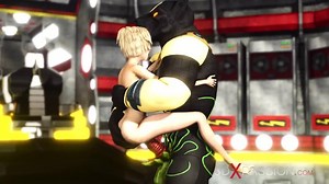 Cartoon screw with tempting Anubis from Grab