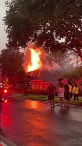 50K views · 619 reactions | A 2,700-square-foot home in Sanford caught fire Tuesday night, likely after being struck by lightning, officials said. Fortunately, no one was hurt. UPDATES --> bit.ly/3FyhOzZ | FOX 35 Orlando | Facebook