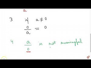 Properties of division