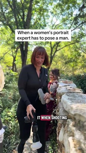 How a Female Portrait Photographer Poses a Man — Quick Posing Tips