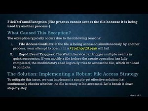 How to Handle FileNotFoundException When Using Watch Service in Java