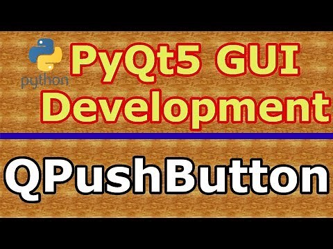 Python GUI Development With PyQt5 Creating PushButton (QPushButton) #2