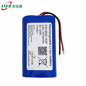 [Hot Item] 3.6V 6700mAh 18650 Lithium Battery Icr18650 1s2p 3c Battery
