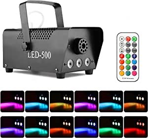 Halloween Fog Machine 500W - Fansteck Remote Control Smoke Machine 2500 CFM - Perfect for Holiday Party Wedding Christmas Halloween