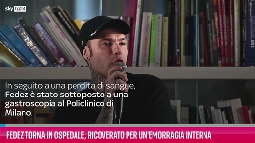 Fedez ricoverato dopo un'emorragia: "Grazie ai dottori"