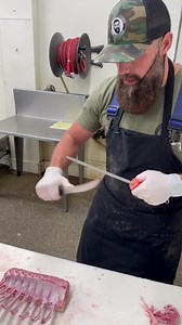 Frenched Lamb Chops. 🔪🐑 Find the full Lamb Diagram video on our YouTube Channel! #reels #reelsinstagram #thebeardedbutchers #butcher #butchering #meat #lamb #lambchops #food | The Bearded Butchers