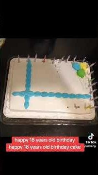 Happy 18 years old birthday 18 candles happy 18 years old birthday cake 18 candles