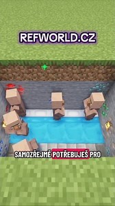 SKVĚLÁ IRON GOLEM FARMA ► Refworld.cz #minecraft #tutorial #iron #viral
