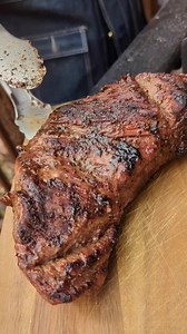 Tri Tip and Asparagus cooked with Butlerwood smoke wood | GrillinFools.com