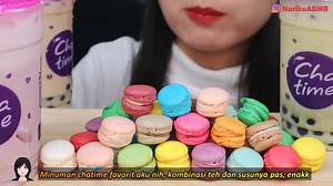 26K views · 406 reactions | ASMR BOBA BUBBLE TEA, RAINBOW MACARON  CHATIME BOBA MILK TEA, TARO, MATCHA TEA LATTE EATING SOUNDS #NurikuASMR | Nuriku ASMR | Facebook