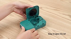 D30 Label Maker Machine With Tape, Bluetooth Mini Label Printer With Built-In Cutter, Portable Thermal Sticker Small Labeler For Barcode,Tags,Naming,Food,Files,Spice Jar,Bottles,Etc. (Green)
