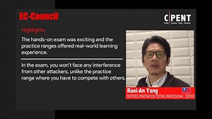 Ruei-An Yang shares his experience with EC-Council’s Certified...