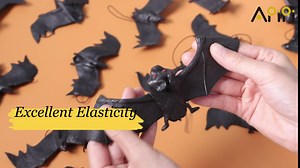 Amazon.com: Apipi 18 Pieces Hanging Bats Halloween Decor, Rubber Spooky Looking Bats- Fake Bats for Halloween Party Supplies and Decoration (3 Assorted Sizes) : Patio, Lawn & Garden