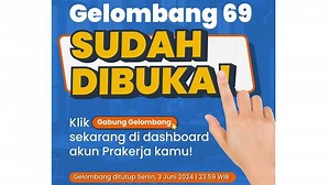 Kartu Prakerja Gelombang 69 Ditutup Malam Ini, Klik Gabung Gelombang di prakerja.go.id - Tribunnews.com