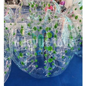 [Hot Item] PVC 1.2m/1.5m Green Inflatable Adult Body Entertainment Soccer Human Bubble Bumper Ball