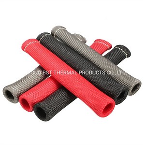[Hot Item] Fiberglass Titanium Heat Shield Spark Plug Wire Looms