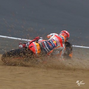 Not even this crash in Q2 could stop Marc Márquez from taking the pole position at the #FrenchGP 💪 | MotoGP
