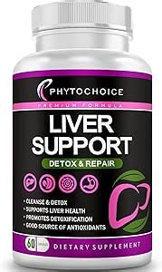 Liver Cleanse Detox & Repair All-in-One Liver Health Support Supplement-Herbal Complex with Milk Thistle Silymarin, Artichoke Extract, Choline, Beet Root, Dandelion-Fatty Liver Renew Formula-60ct/1Pk