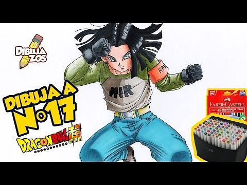 HOW TO DRAW NUMBER 17 (ANDROID 17) | HOW TO DRAW ANDROID 17 | DRAGON BALL SUPER
