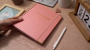 2022 Planner - Weekly & Monthly Planner 2022 with Pocket, Dated Jan 2022 - Dec 2022, 7.7" x 8.6", 12 Month Hardcover Floral Planner for Women, Day Spiral Agenda with Dividers(Medium, Pink)