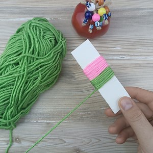 4.8K views · 79 reactions | Incredible paper trick Beautiful Yarn Flower You will love this method!  | Knitting Fashion | Facebook