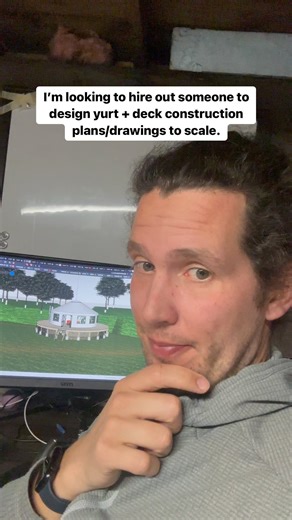 The yurt and design on the screen was a downloadable element but I can’t even figure out how to make changes to it. I’m trying to submit a building permit application and this is obviously a key step. I spent 2 hours trying to learn Sketch Up so far and I’m not sure the ROI in time spent and results will be worth continuing. We already have a lot of decent information (exact measurements and plans) from the yurt company. But we have to tie it all together with footings and an extra deck etc. It 