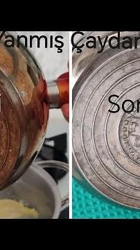 How to Clean a Burning Teapot? And with the most natural method 👌✅✨ #cleaning #cleaning