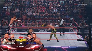 Action & Darius staying one step ahead thus far against Bullet Club Gold. Watch #AEWCollision on TNT! | All Elite Wrestling
