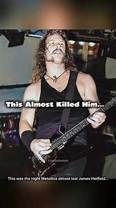 James Hetfield Burned on Stage – Metallica’s Most Terrifying Moment #Metallica #JamesHetfield #short