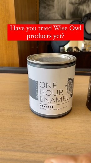 Have you tried @wiseowlpaint products yet? My favorite is definitely One Hour Enamel paint. OHE is an incredibly tough, tenacious, fast-drying acrylic enamel for interior and exterior. Water-based enamel formula made primarily for Kitchen Cabinets and Front Doors Has a stone-like Satin topcoat built-in. Want to give it a try? You can find it in SHOP in my profile. I have promotion. If you spend over $100 ( without shipping) I will include amazing 4oz Furniture Salve FREE as a GIFT 🎁 ( $18.99 Va