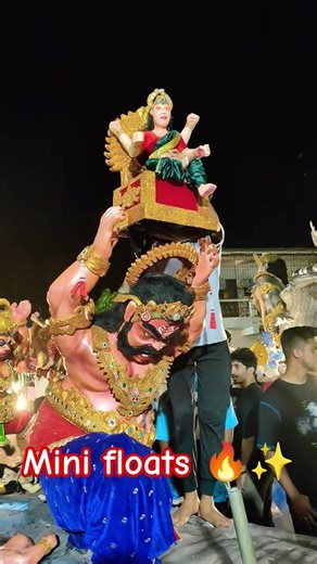 mini floats 🔥 2026 #ogohogoh #ravan #devi #shigmotsav